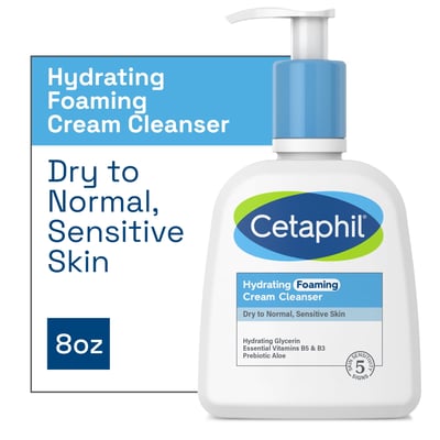 Cetaphil Cream-to-Foam Hydrating Cleanser 8 oz