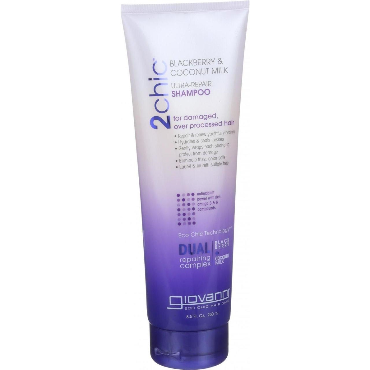 HG1626704 8.5 oz Shampoo 2chic Ultra Repair - Blackberry & Coconut Milk